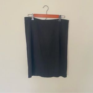 Ann Taylor Knee Length Black Pencil Skirt